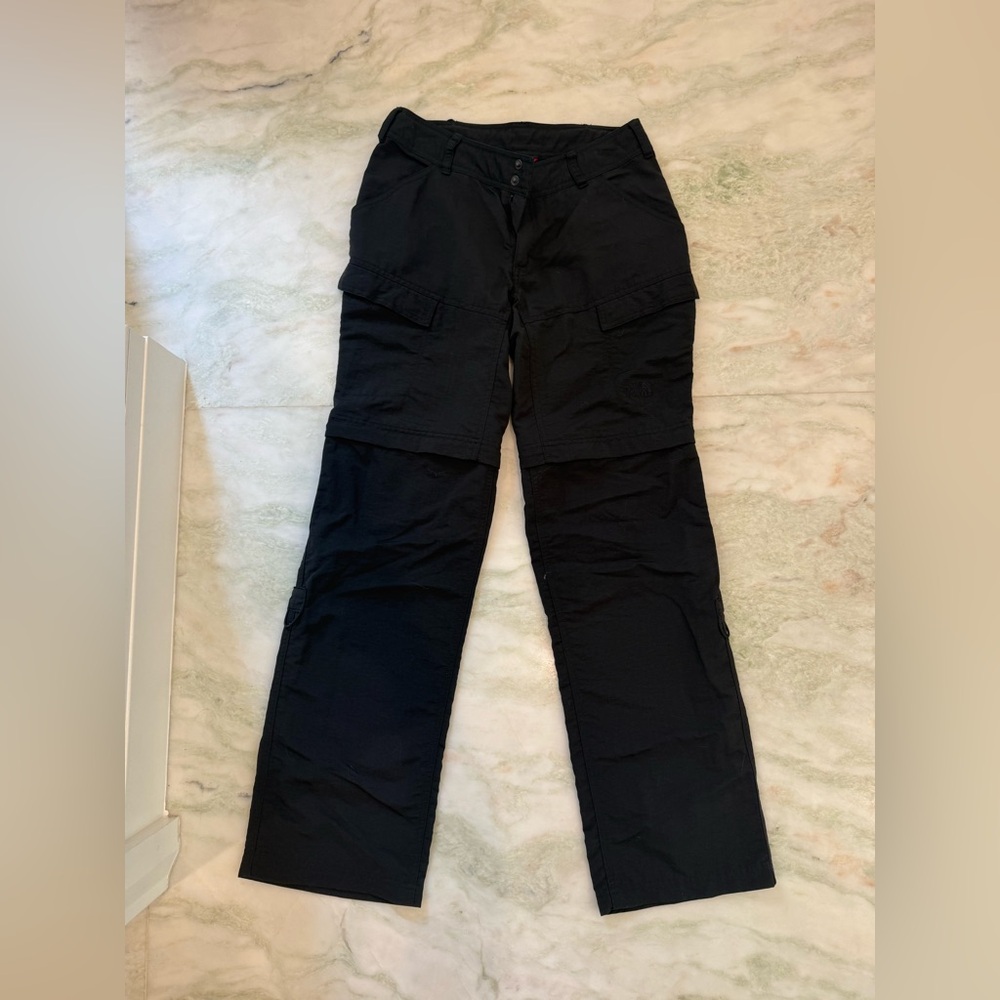THE NORTH FACE CONVERTIBLE HIKING PANTS ZIP OFF CARGO NYLON ATHLETIC GRAY 4
